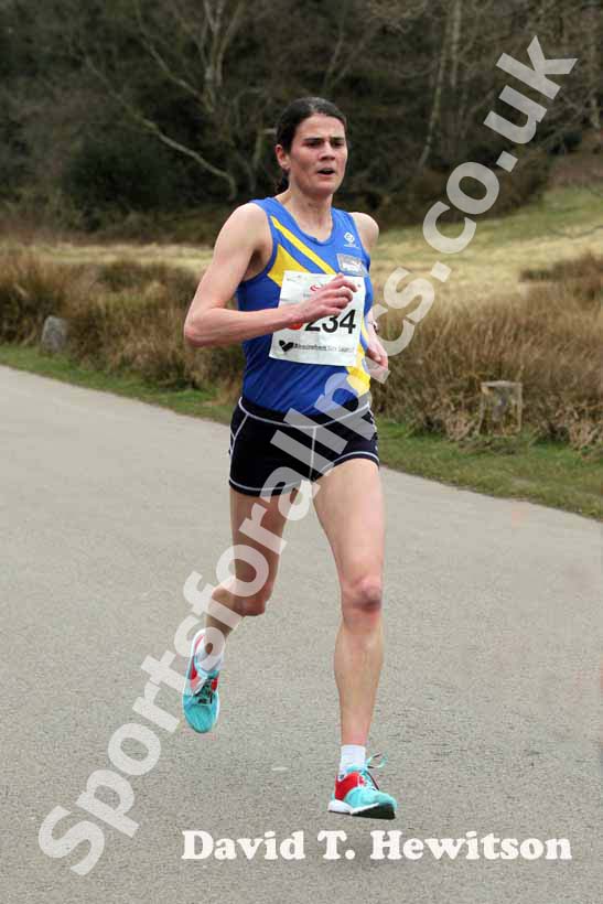 Susan Partridge (Leeds) during the National Womens 6 Stage Relay.